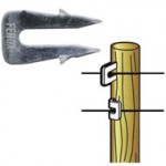 Fenox - Chiodo di sostegno fili doppi su palo di legno